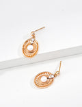Lucky Compass Pearl & Zirconia Stud Earrings