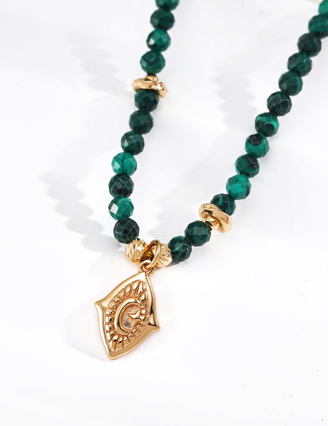 Moonlit Joy Series Malachite Necklace - image 2