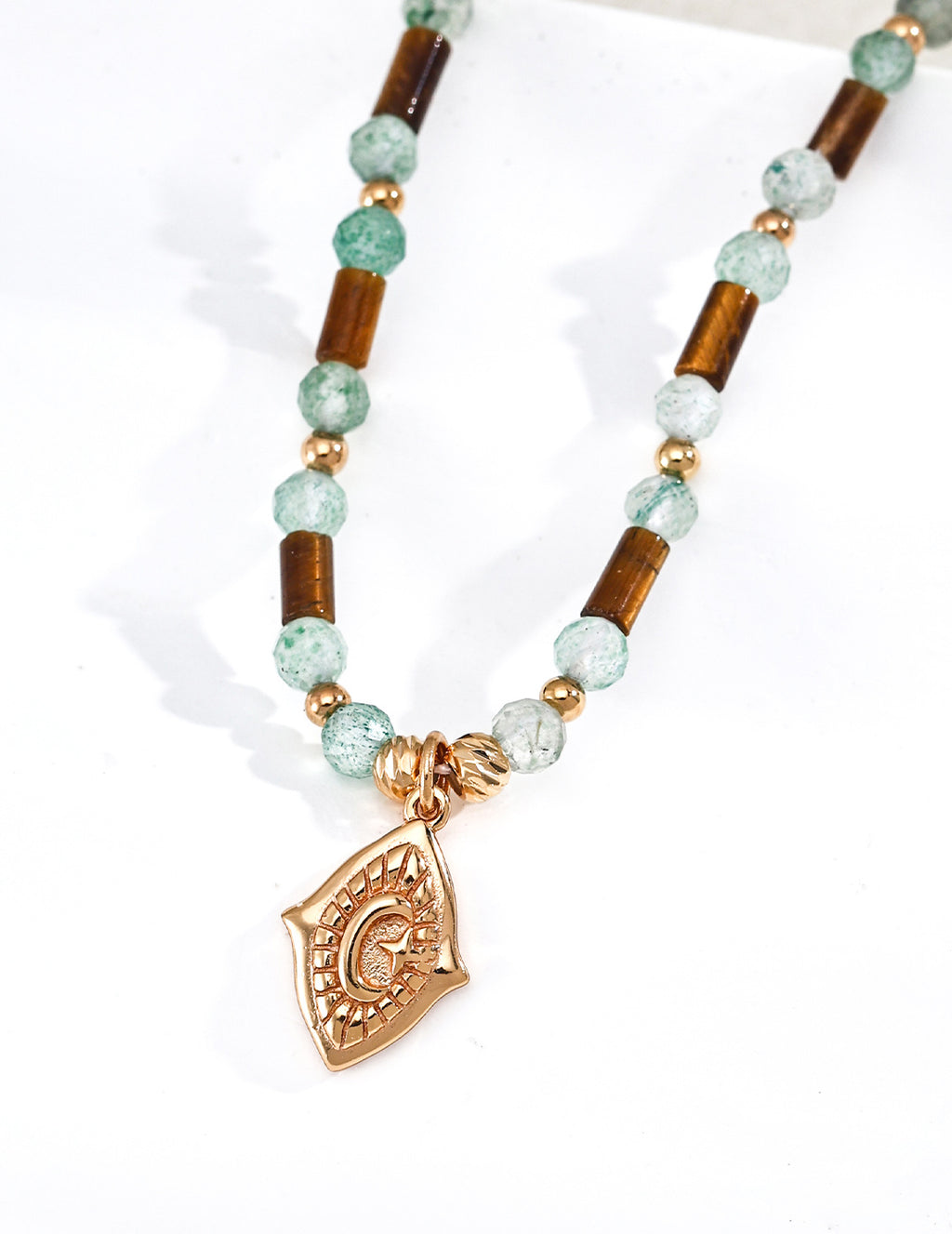 Moonlit Joy Series Tiger's Eye Necklace - image 2