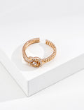 Fortune Knot Zirconia Ring