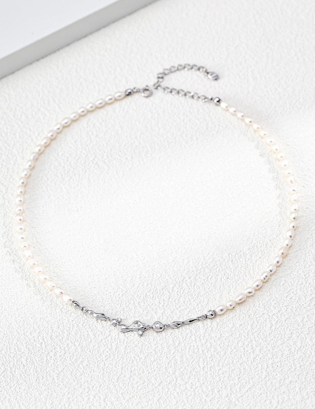 【Dreamy Milky Way】Pearl & Zirconia Necklace - image 2