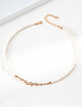 【Dreamy Milky Way】Pearl & Zirconia Necklace