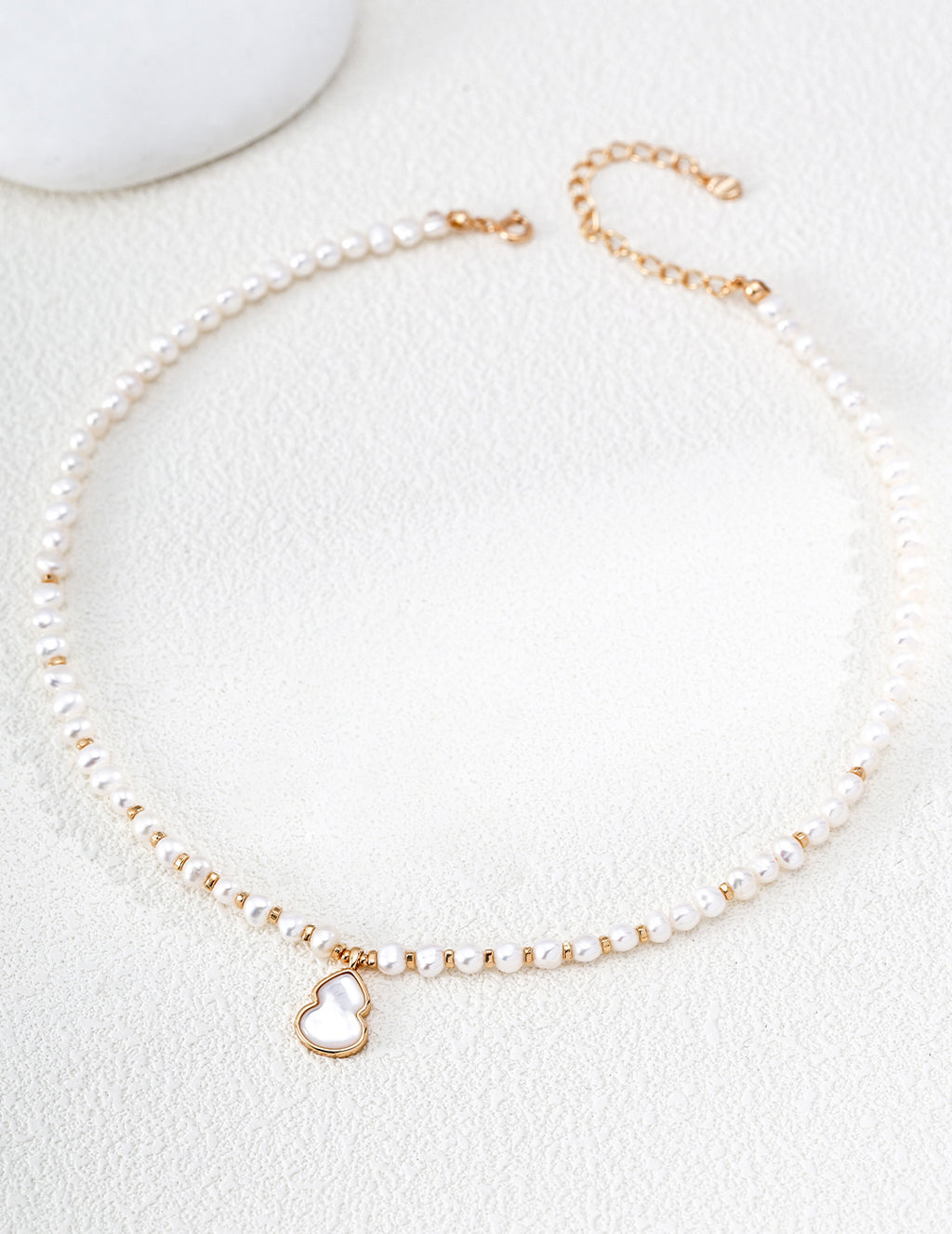 【Full Fortune Gourd】Natural Pearl & Mother-of-Pearl Necklace - image 2