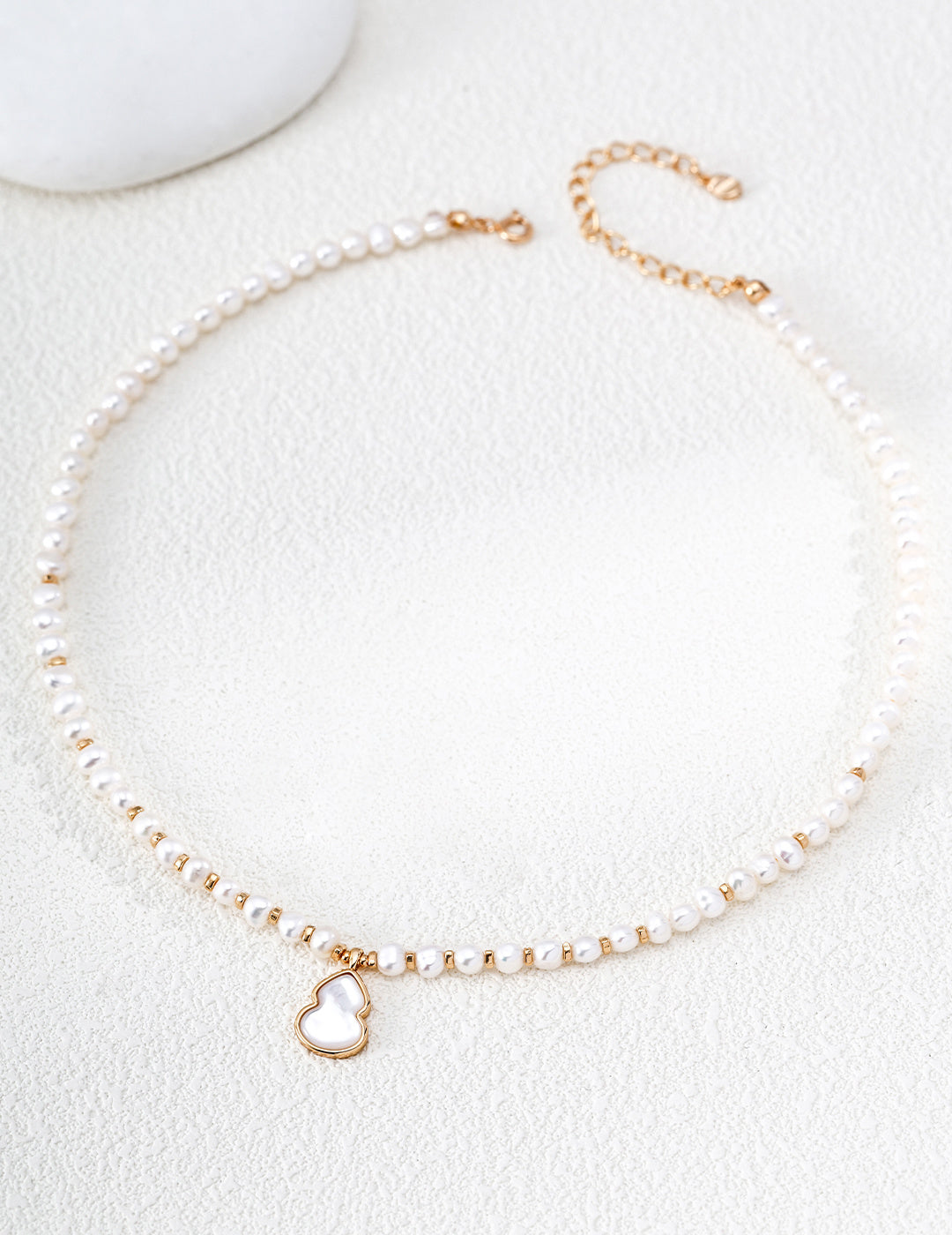 【Full Fortune Gourd】Natural Pearl & Mother-of-Pearl Necklace - image 2