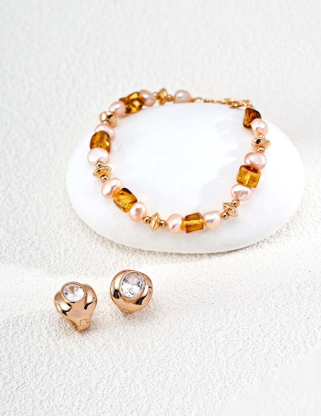 【Gilded Bud】Zirconia Earrings - image 3