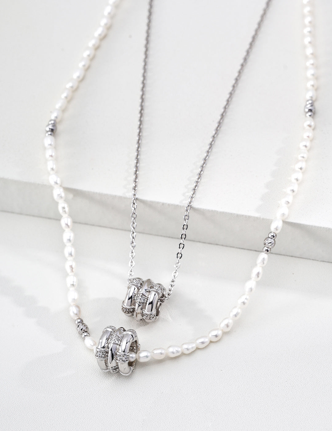 Vintage Gold Pearl Star Wheel Fortune Zirconia Necklace - image 4