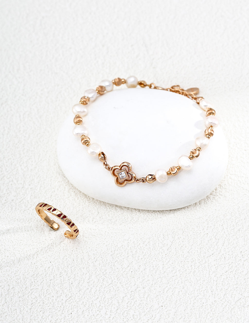 S925 Silver Natural Pearl Bracelet - image 4