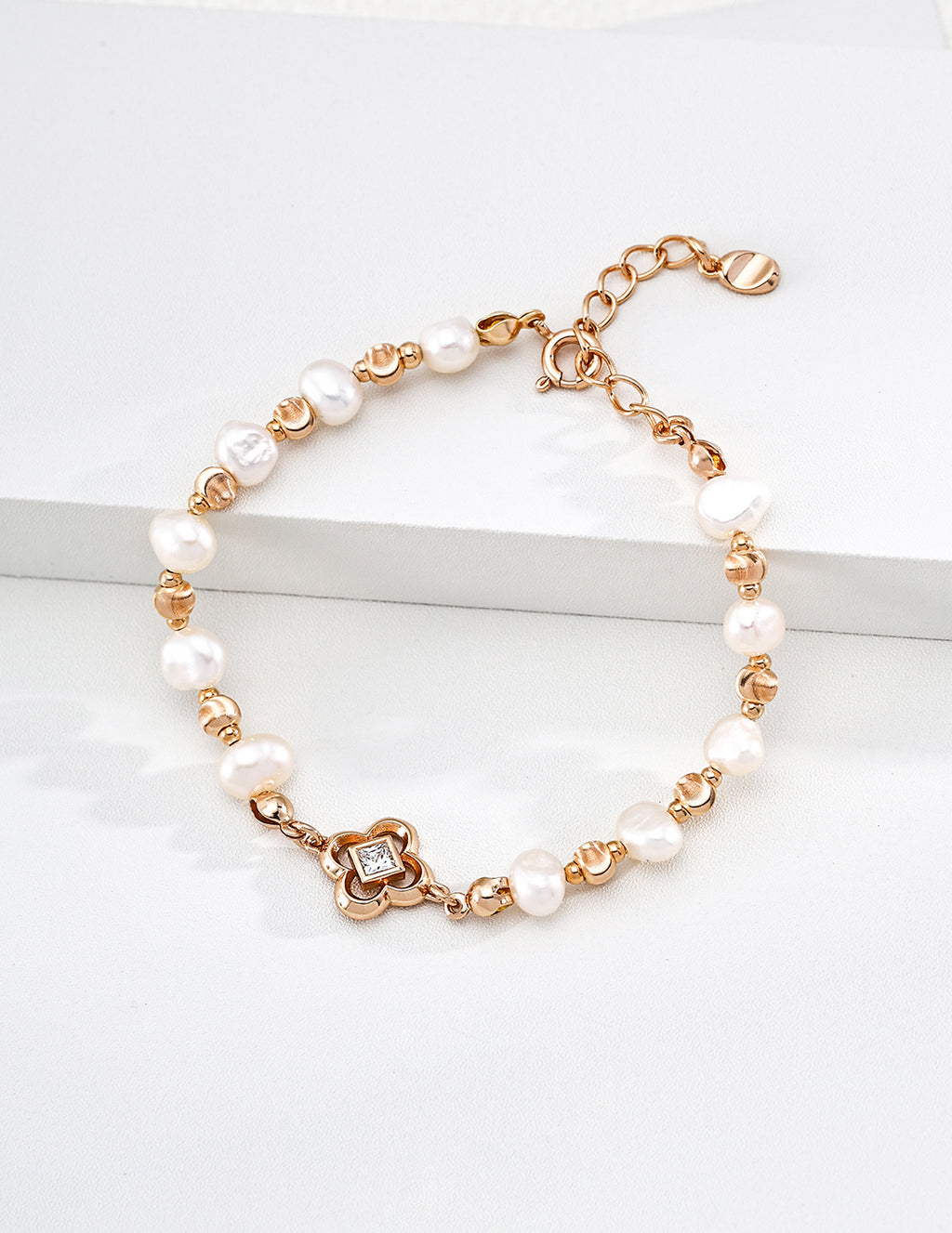 S925 Silver Natural Pearl Bracelet - image 2