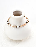 Vintage Gold Sparkling Tiger's Eye & Pearl Bracelet