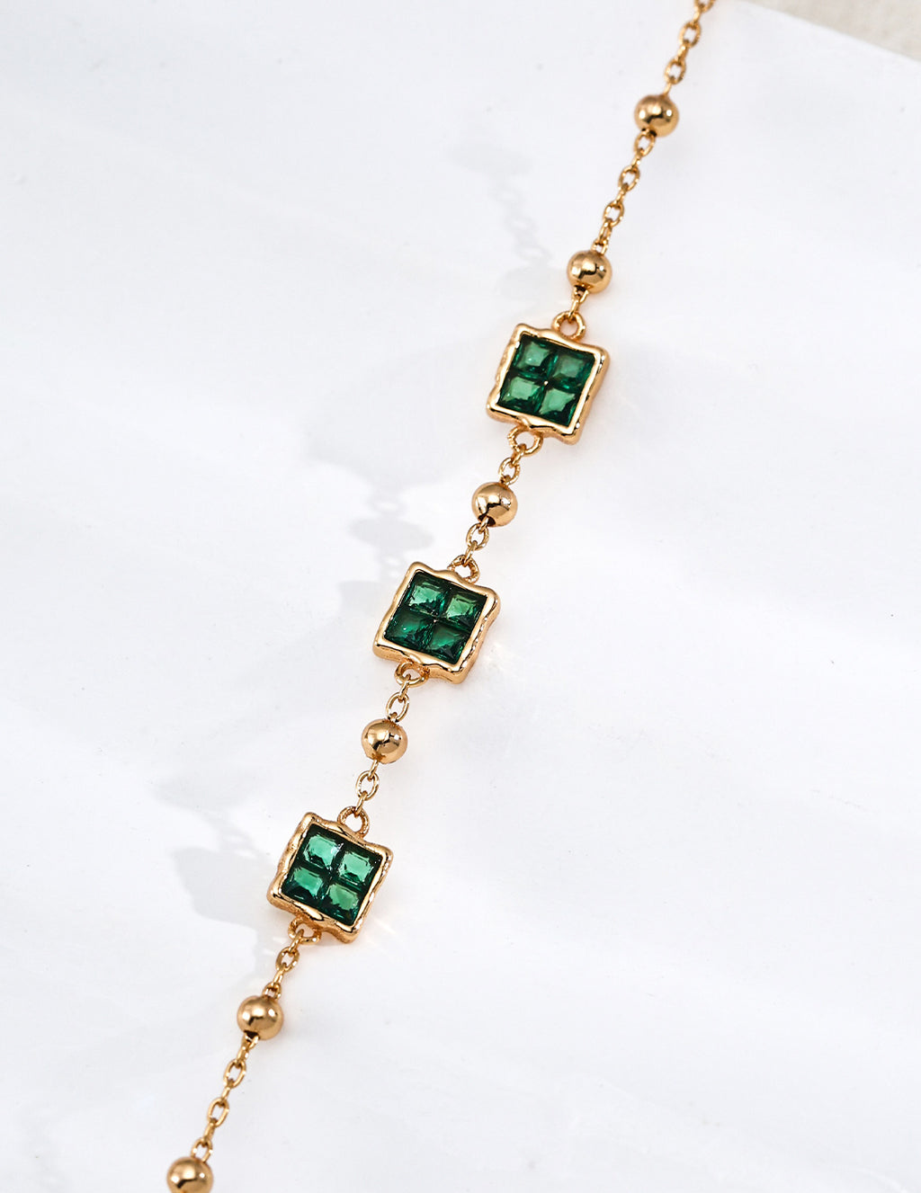 Square Patchwork Zirconia Bracelet - image 4