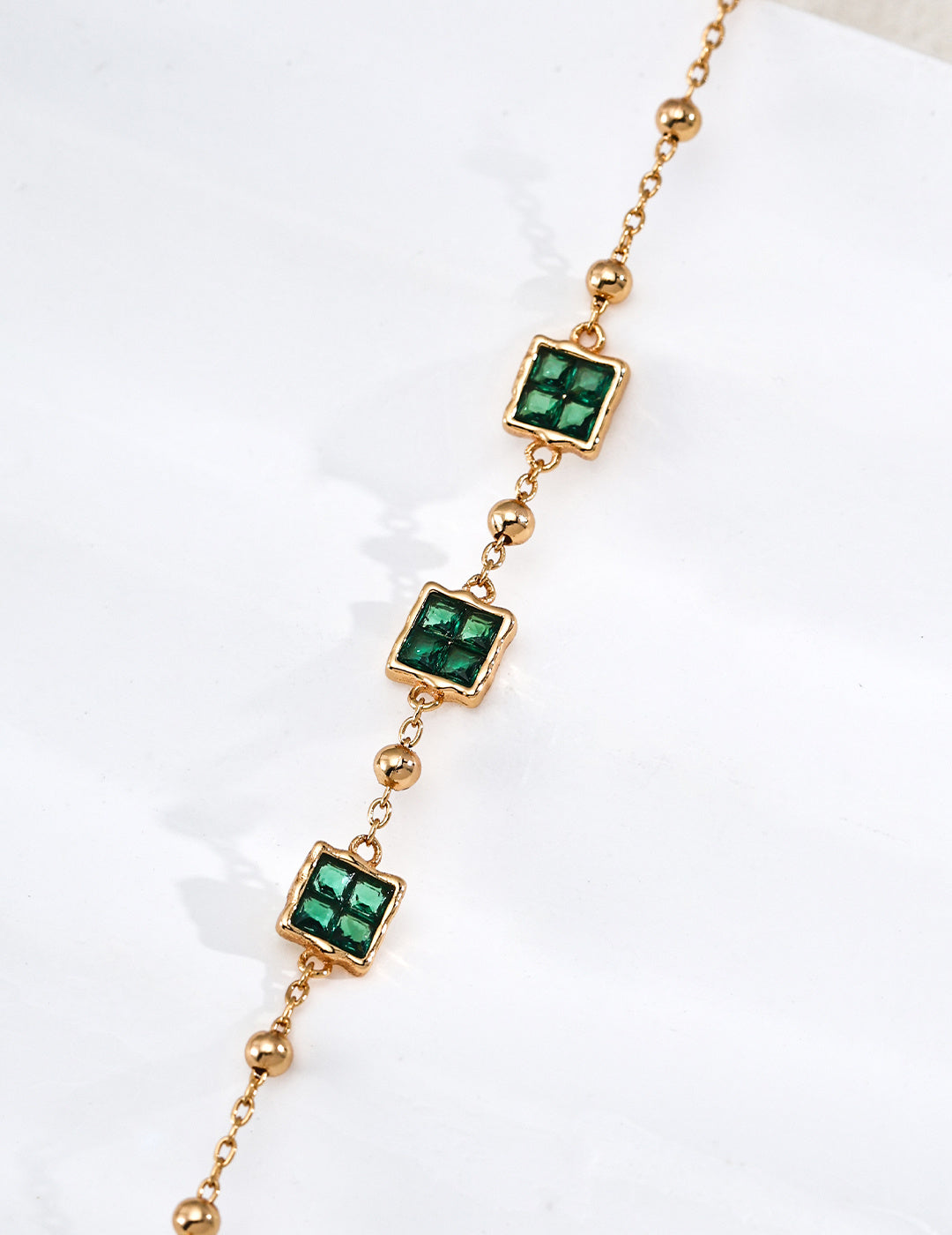 Square Patchwork Zirconia Bracelet - image 4