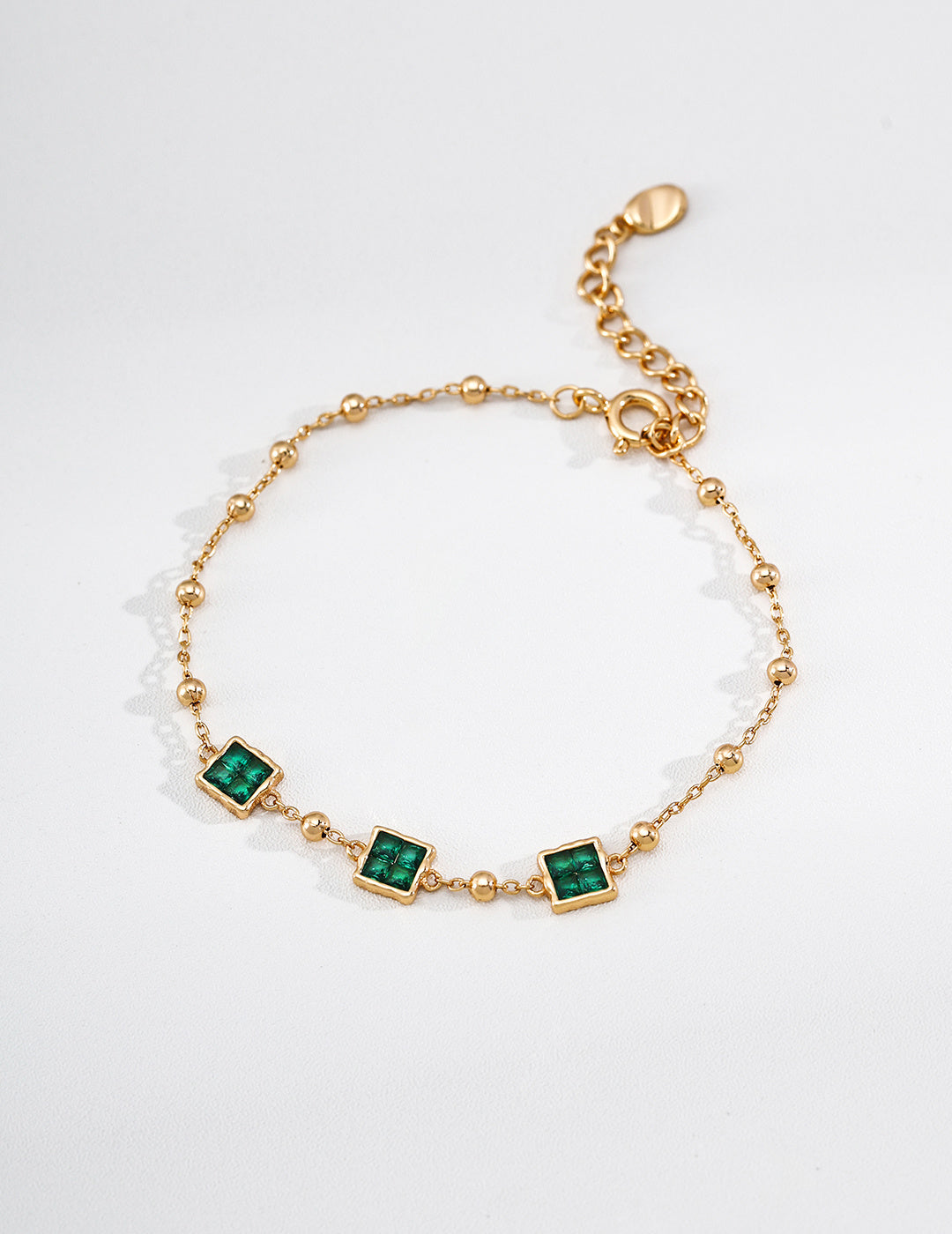 Square Patchwork Zirconia Bracelet - image 2