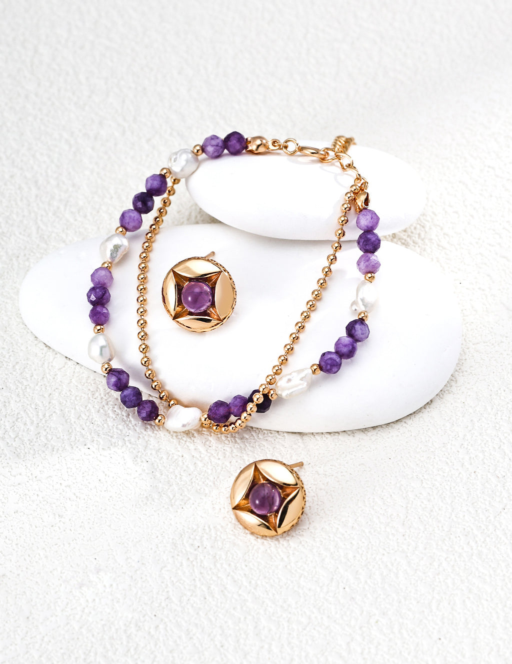 Amethyst Fortune Bowl Earrings - image 4
