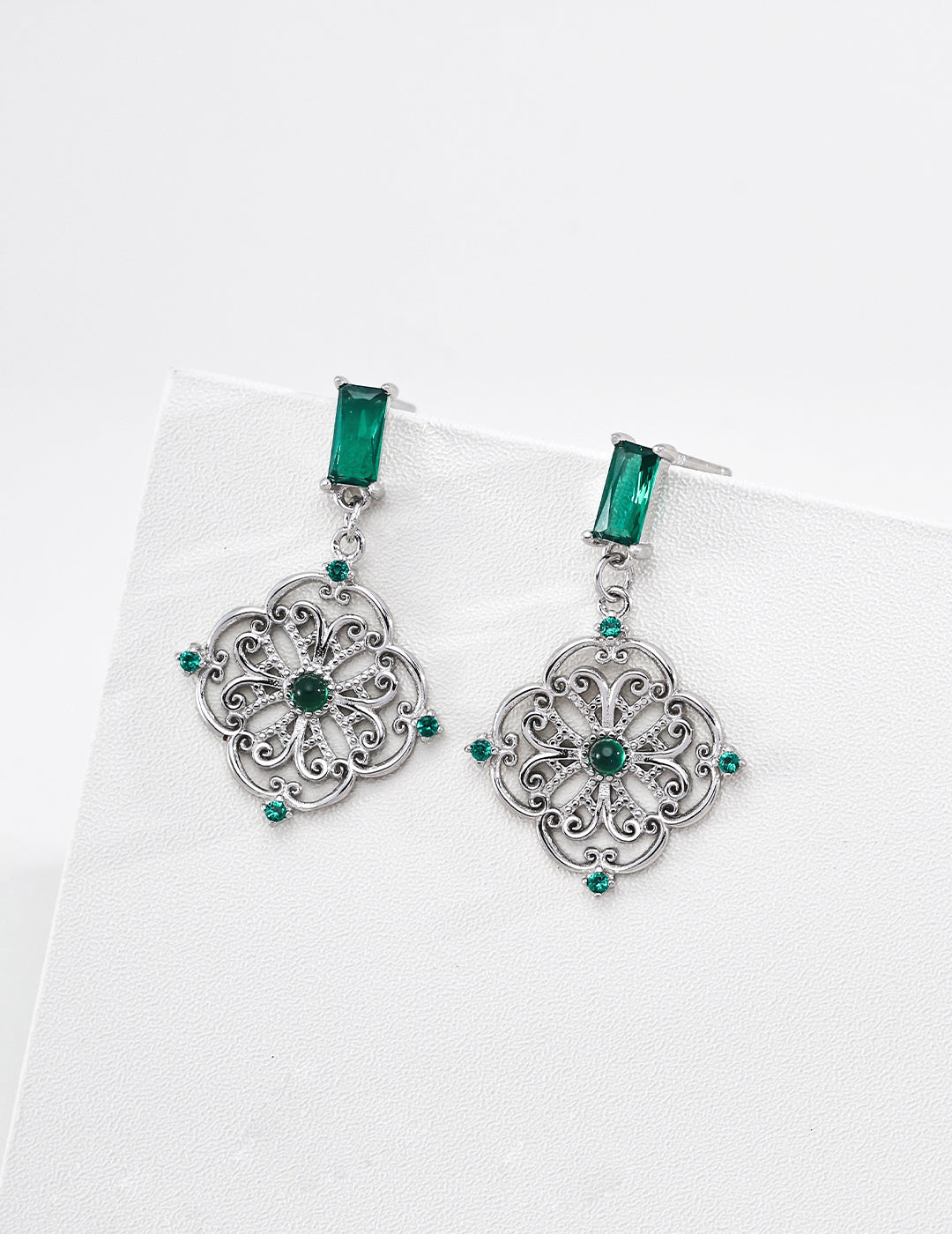 Vintage Zirconia Drop Earrings image 2