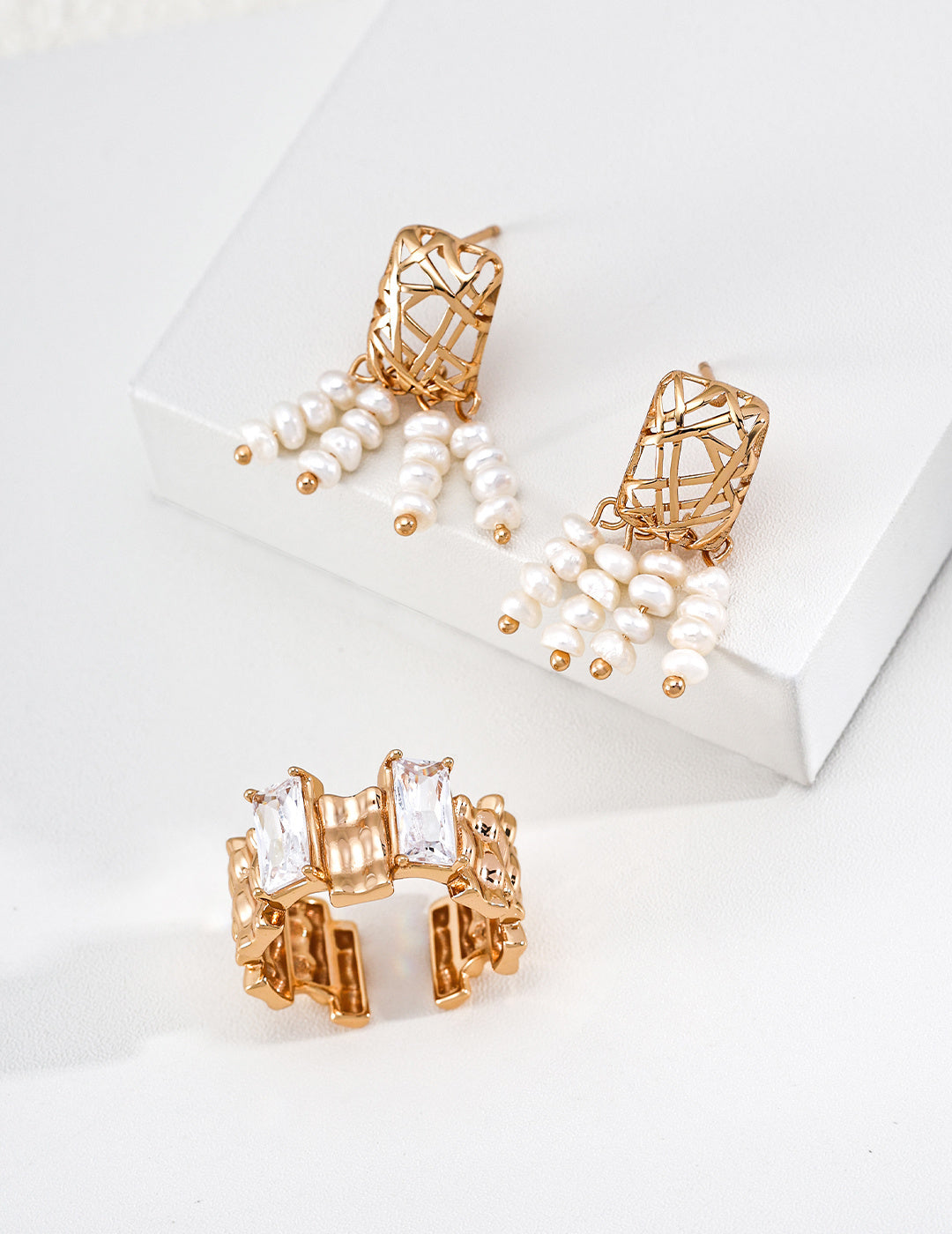 Good Fortune Pearl Tassel Earrings image 3