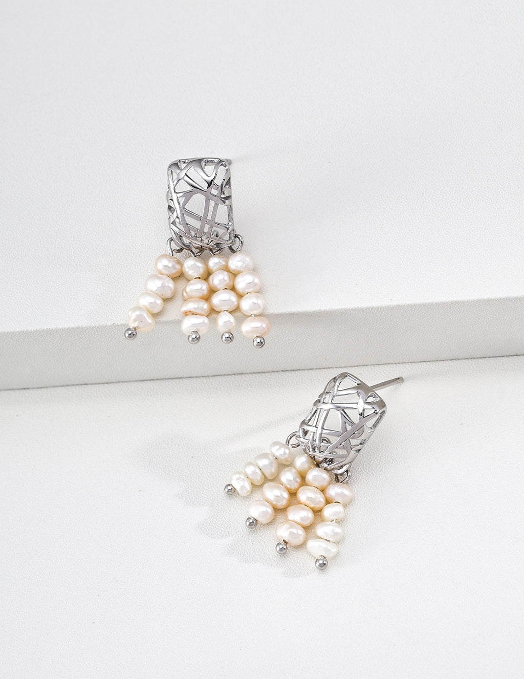 Good Fortune Pearl Tassel Earrings image 2