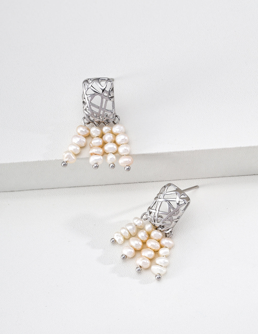 Good Fortune Pearl Tassel Earrings image 2