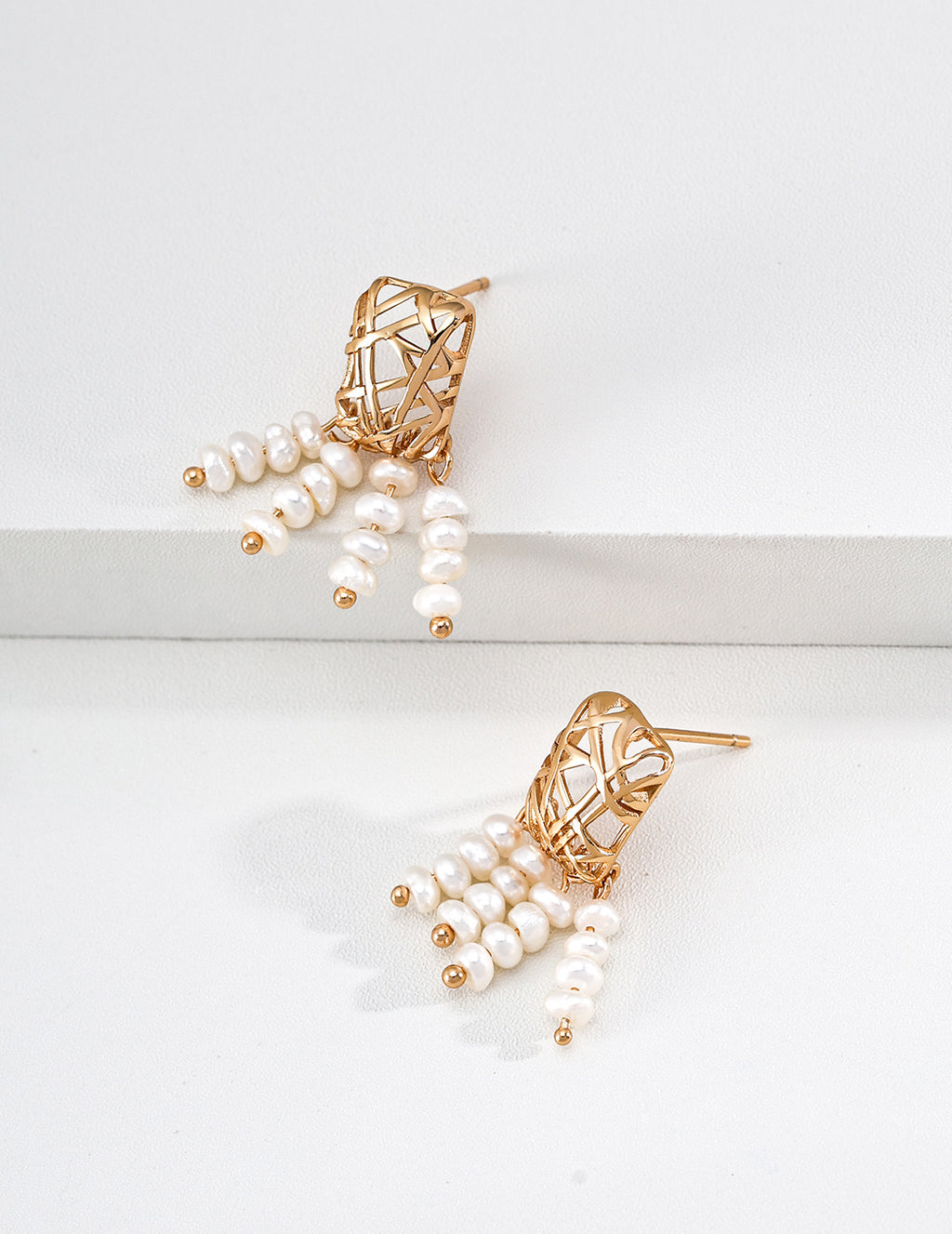 Good Fortune Pearl Tassel Earrings image 1