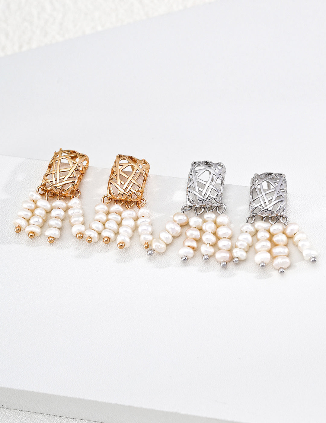 Good Fortune Pearl Tassel Earrings image 4