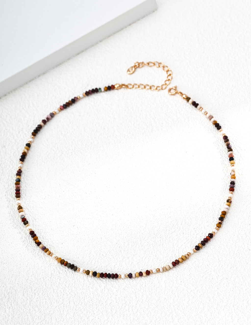 Yellow Stone & Pearl Necklace image 1
