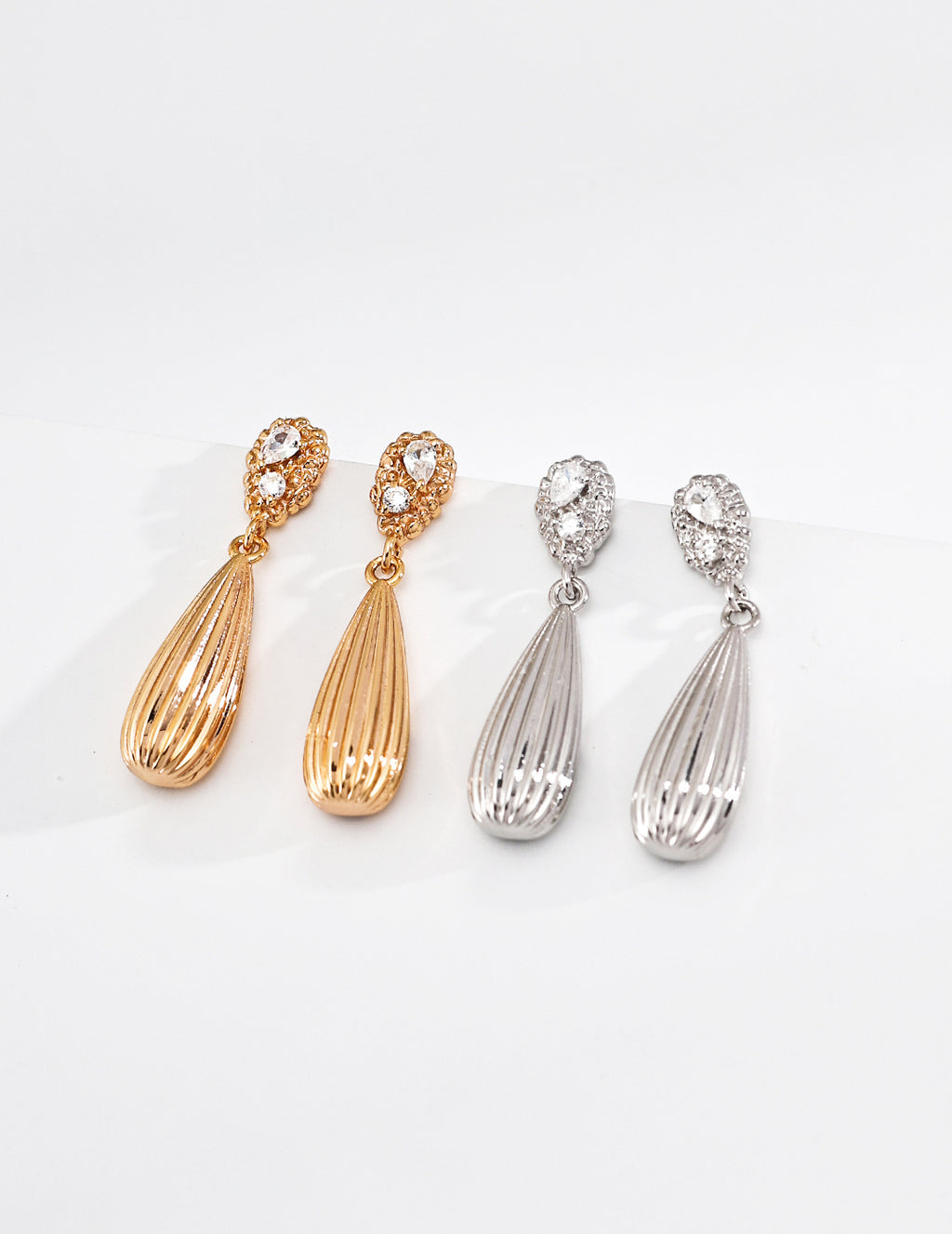 Vintage Zirconia Drop Earrings image 3