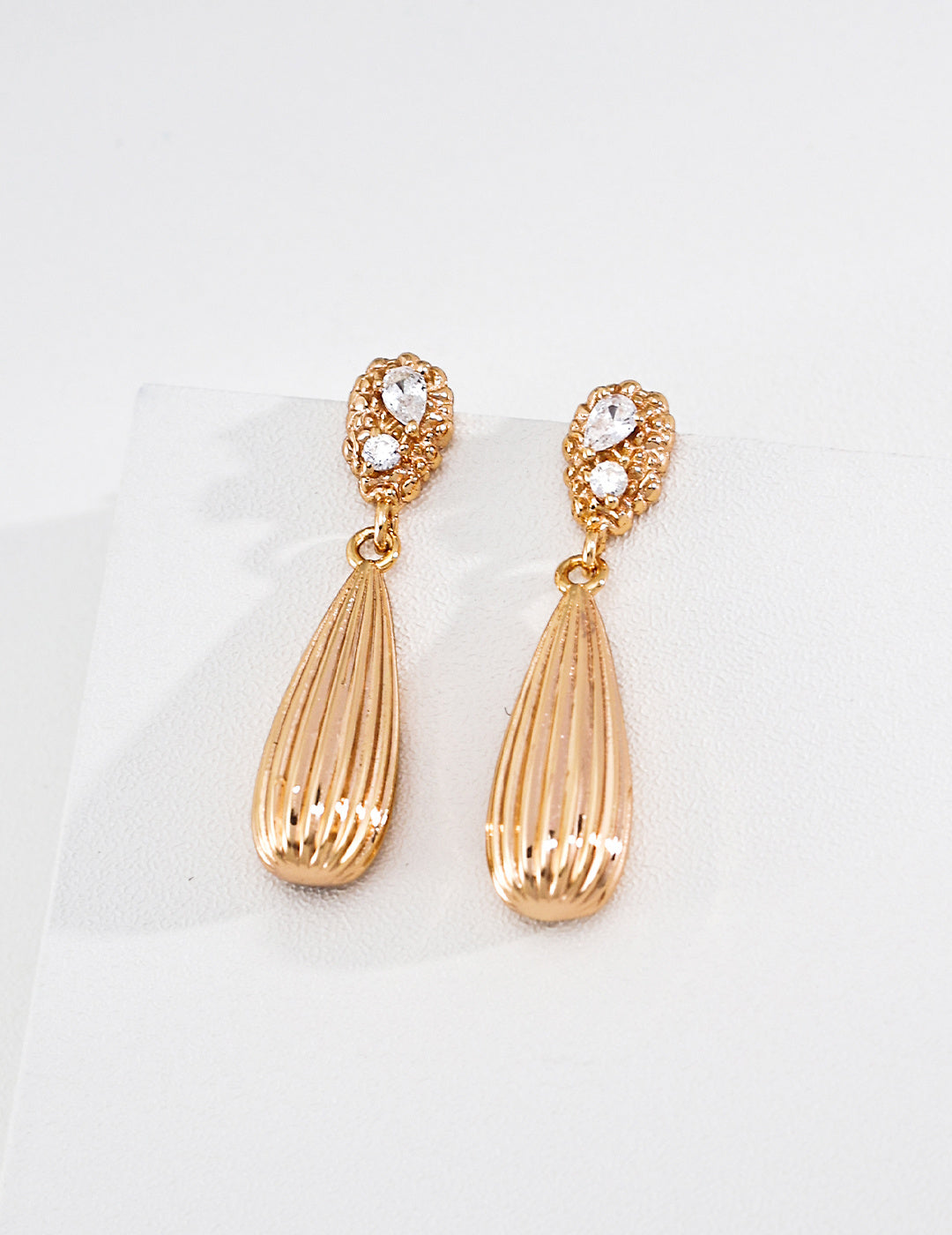 Vintage Zirconia Drop Earrings image 1