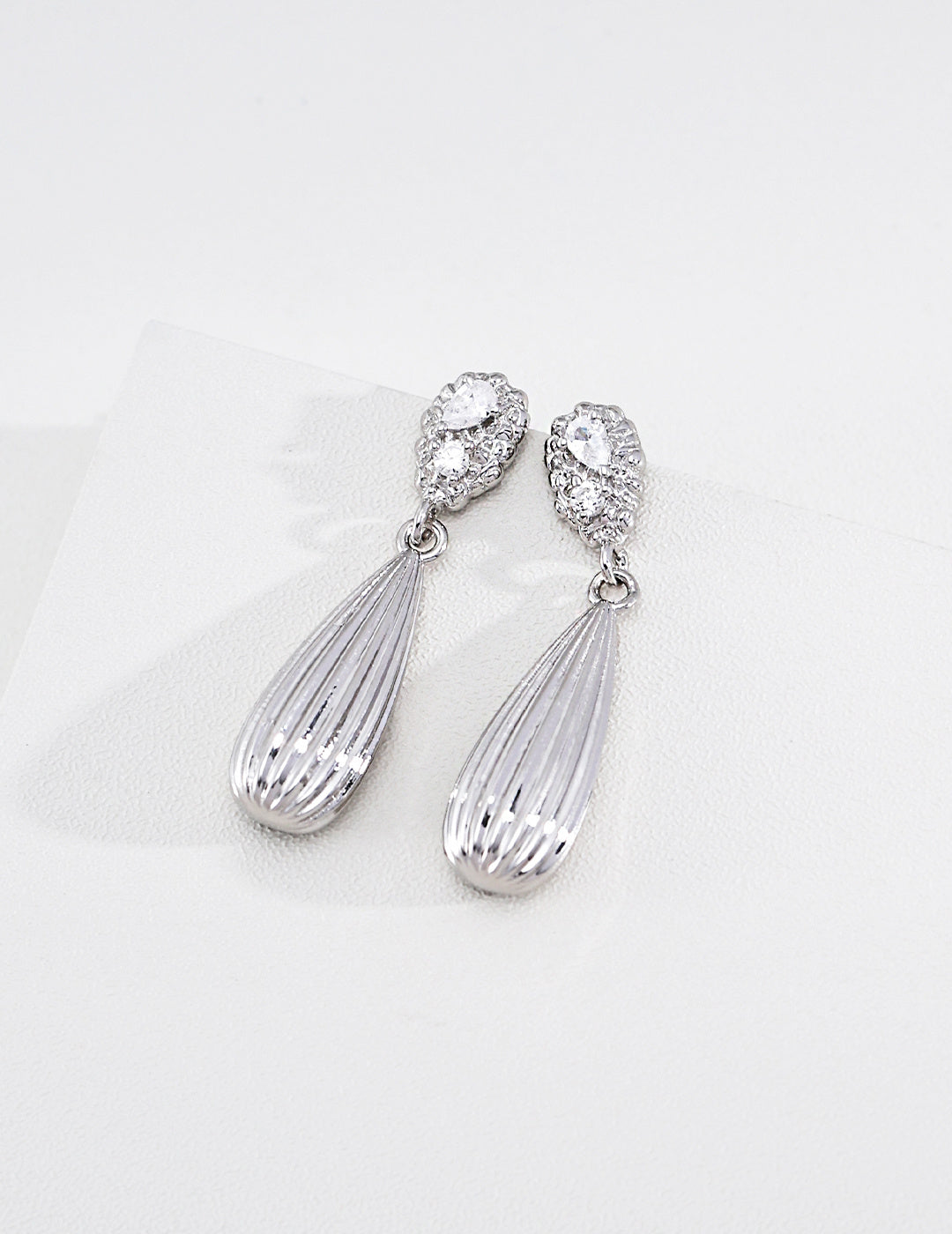 Vintage Zirconia Drop Earrings image 2