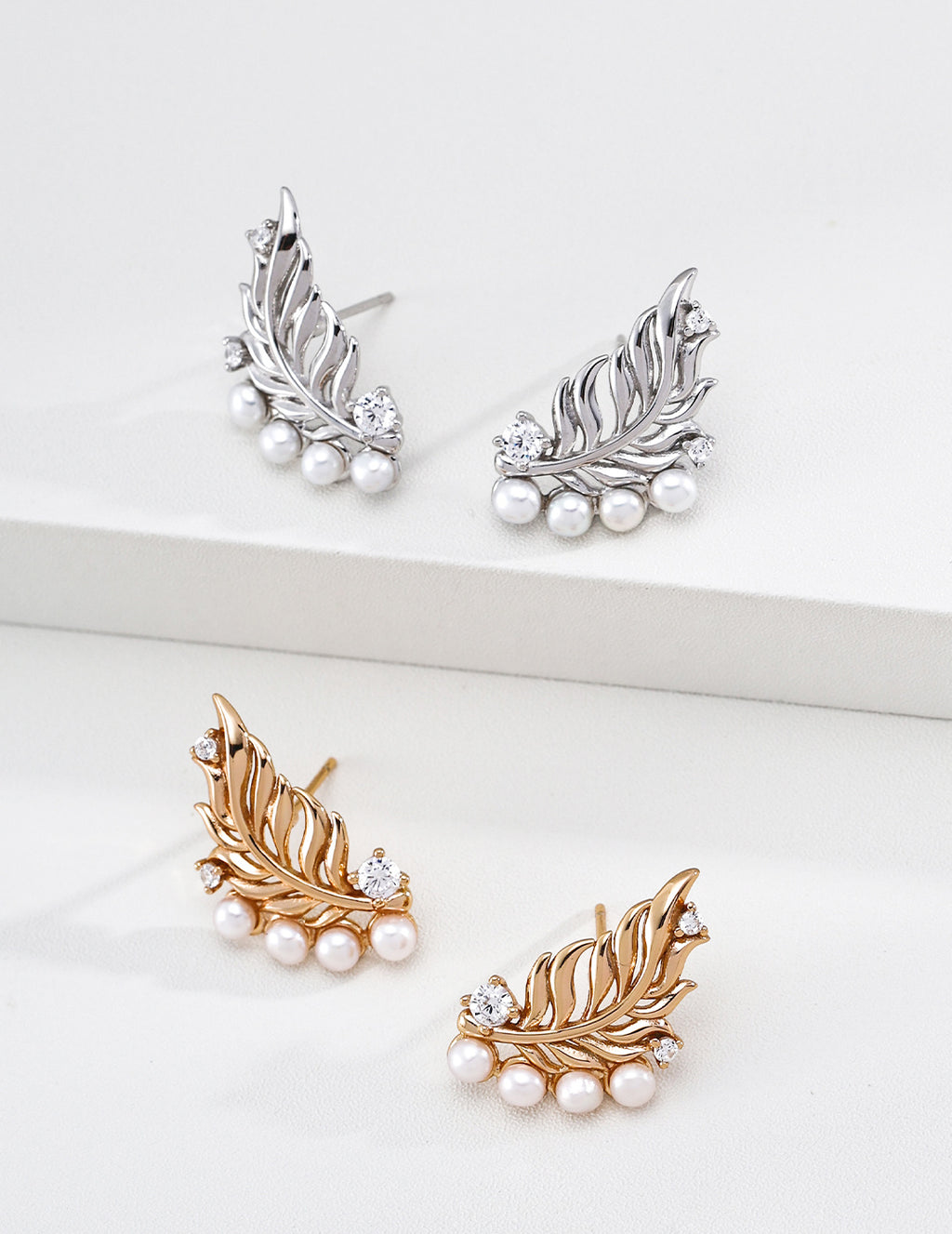 Vintage Pearl & Zirconia Earrings image 4
