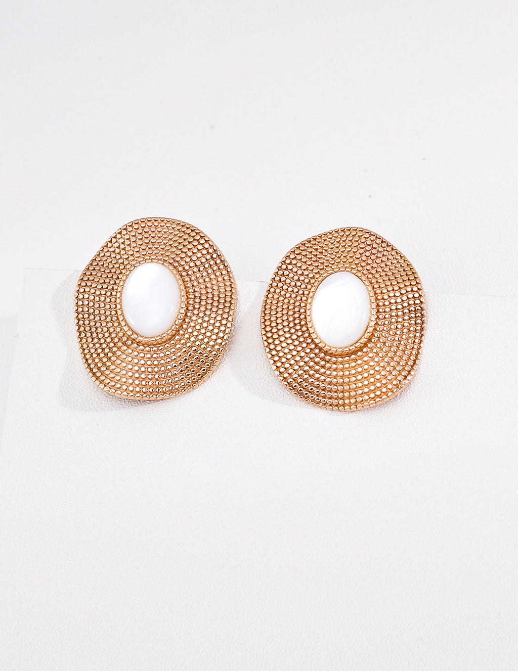Tiger's Eye & Mother-of-Pearl Earrings image 2