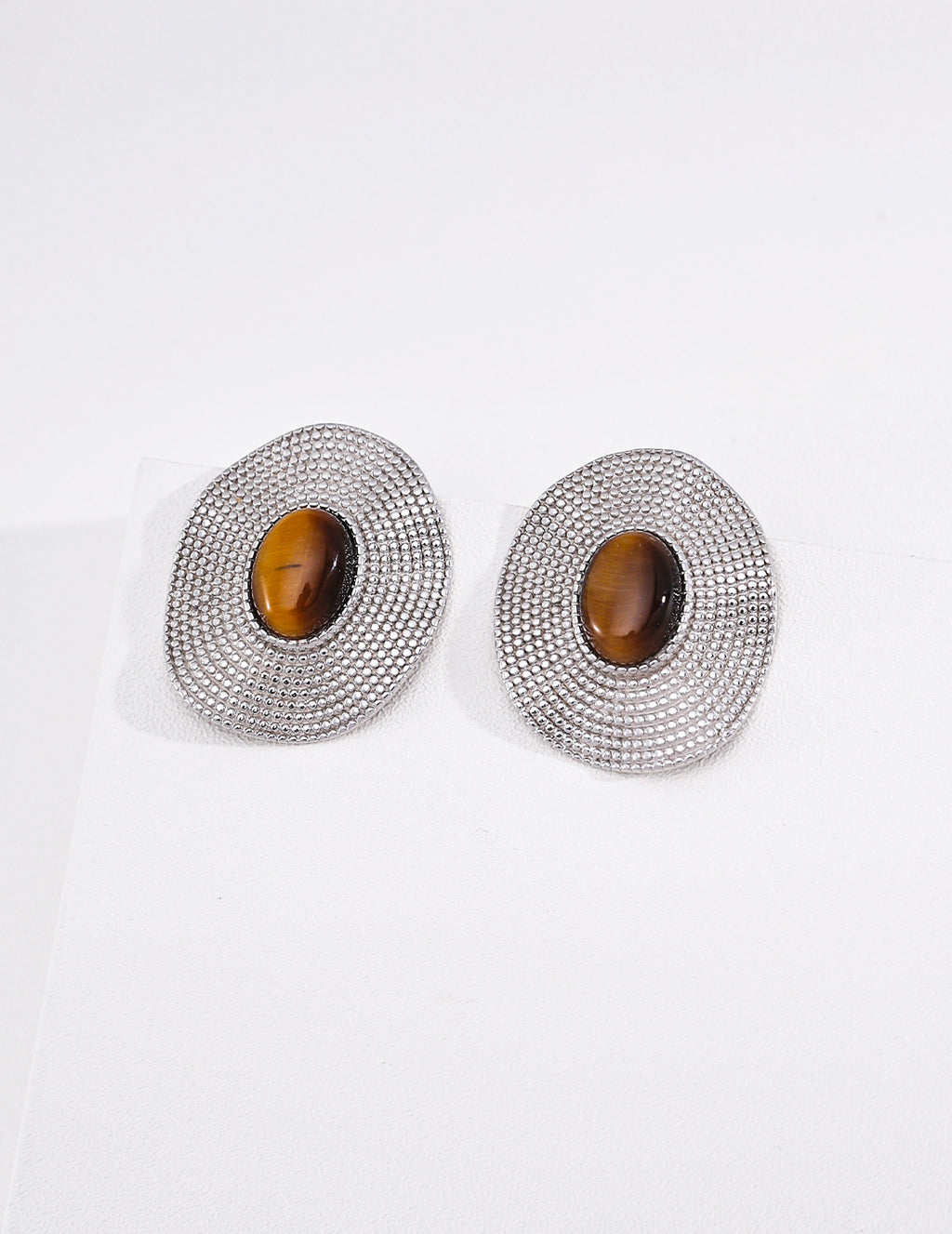 Tiger's Eye & Mother-of-Pearl Earrings image 4