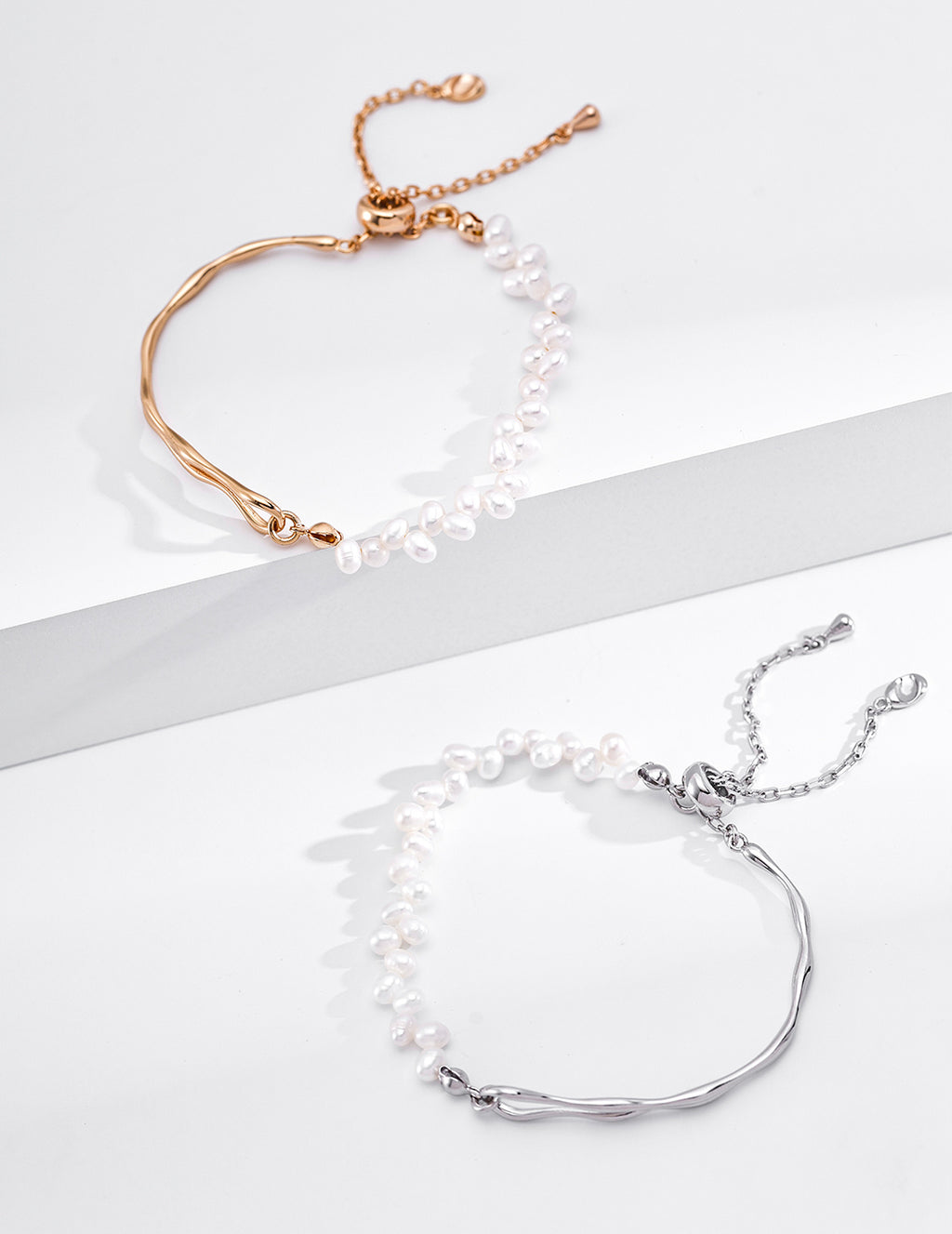 Delicate Pearl Chain Bracelet image 4