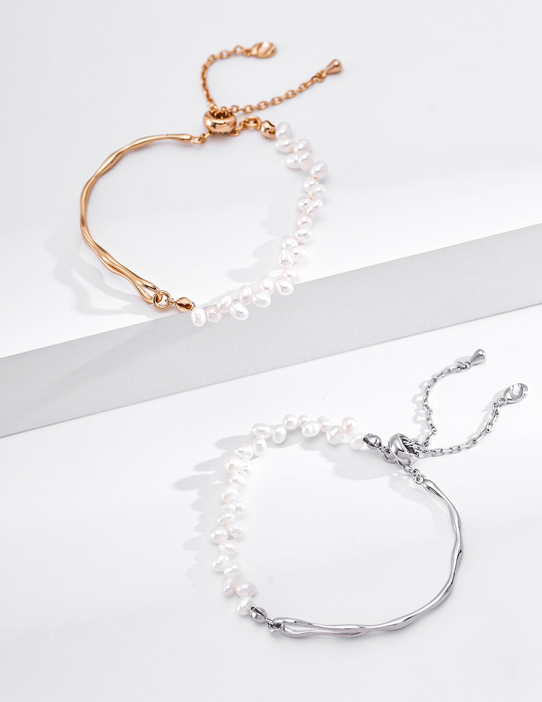 Delicate Pearl Chain Bracelet image 4
