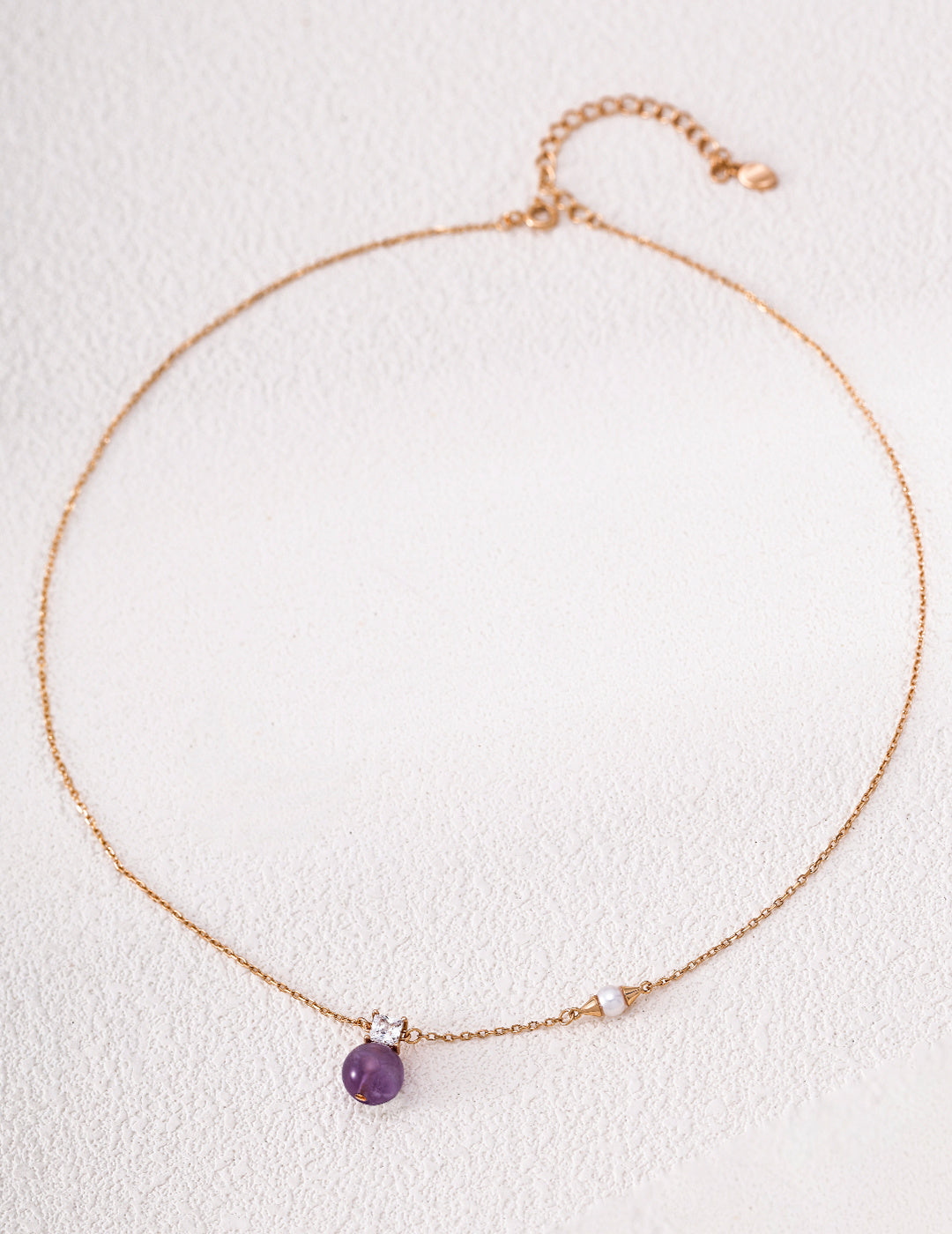 Amethyst Pearl Necklace image 1
