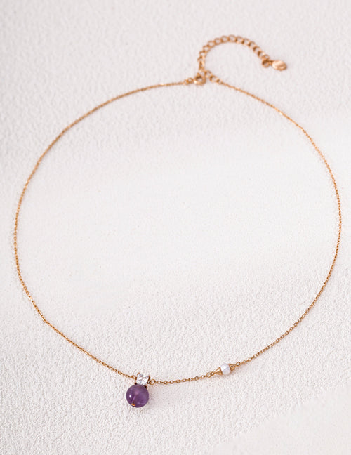 Amethyst Pearl Necklace image 1
