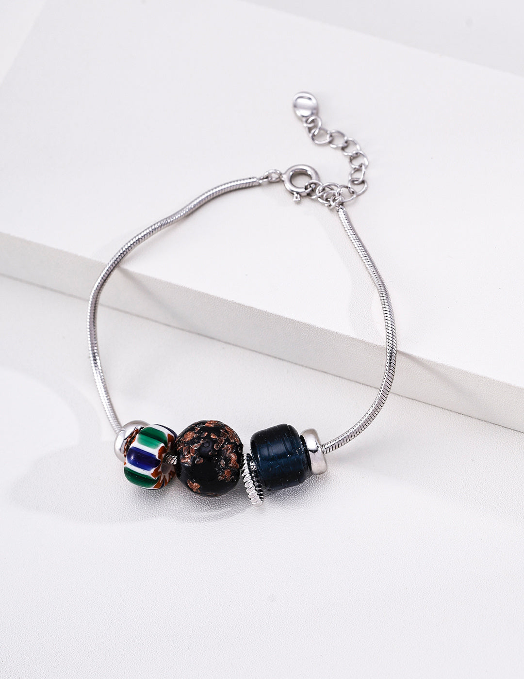 Nepalese Artisan Glass Bracelet image 1