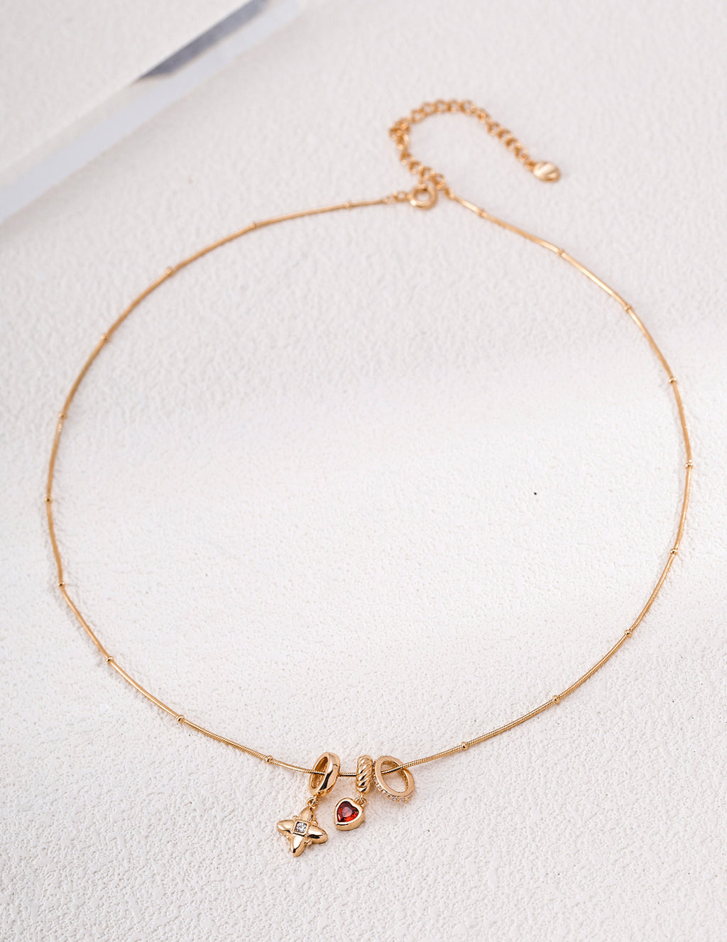 Layered Rhythm Zirconia Necklace image 1