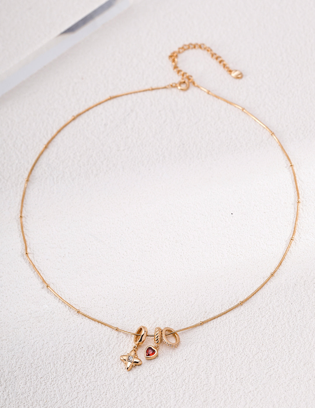 Layered Rhythm Zirconia Necklace image 1