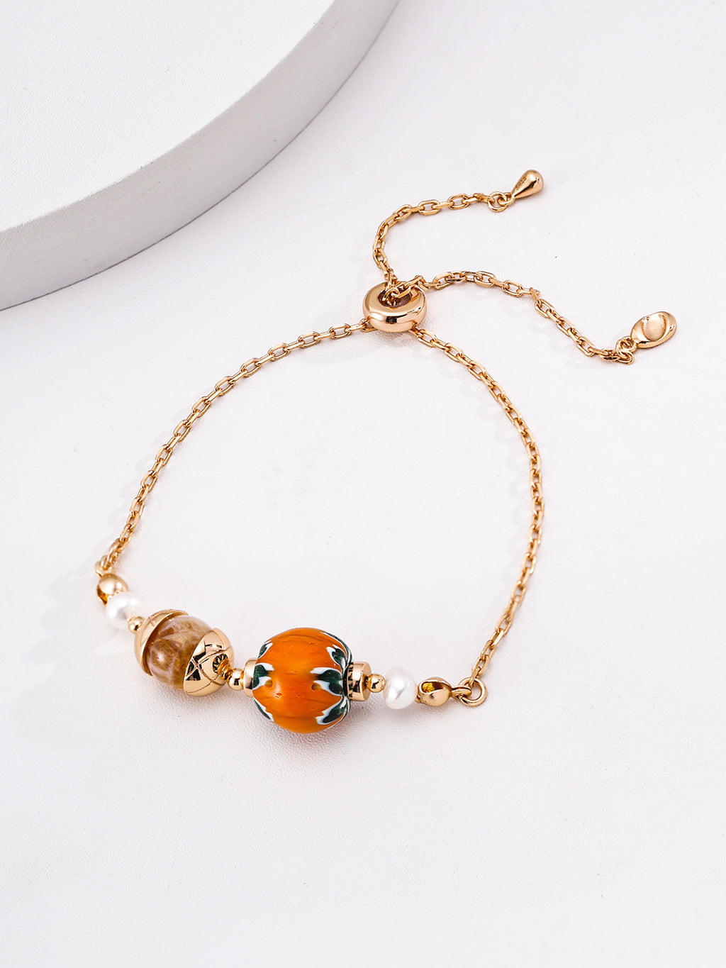 Pearl & Artisan Glass Bracelet image 1