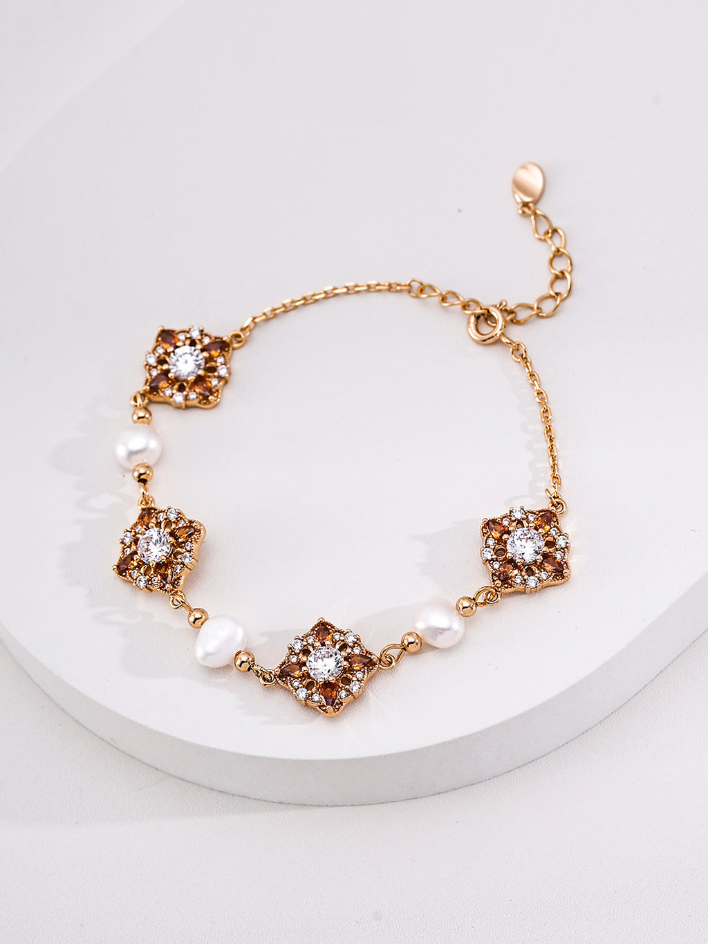 Auspicious Blossom Pearl Bracelet image 1