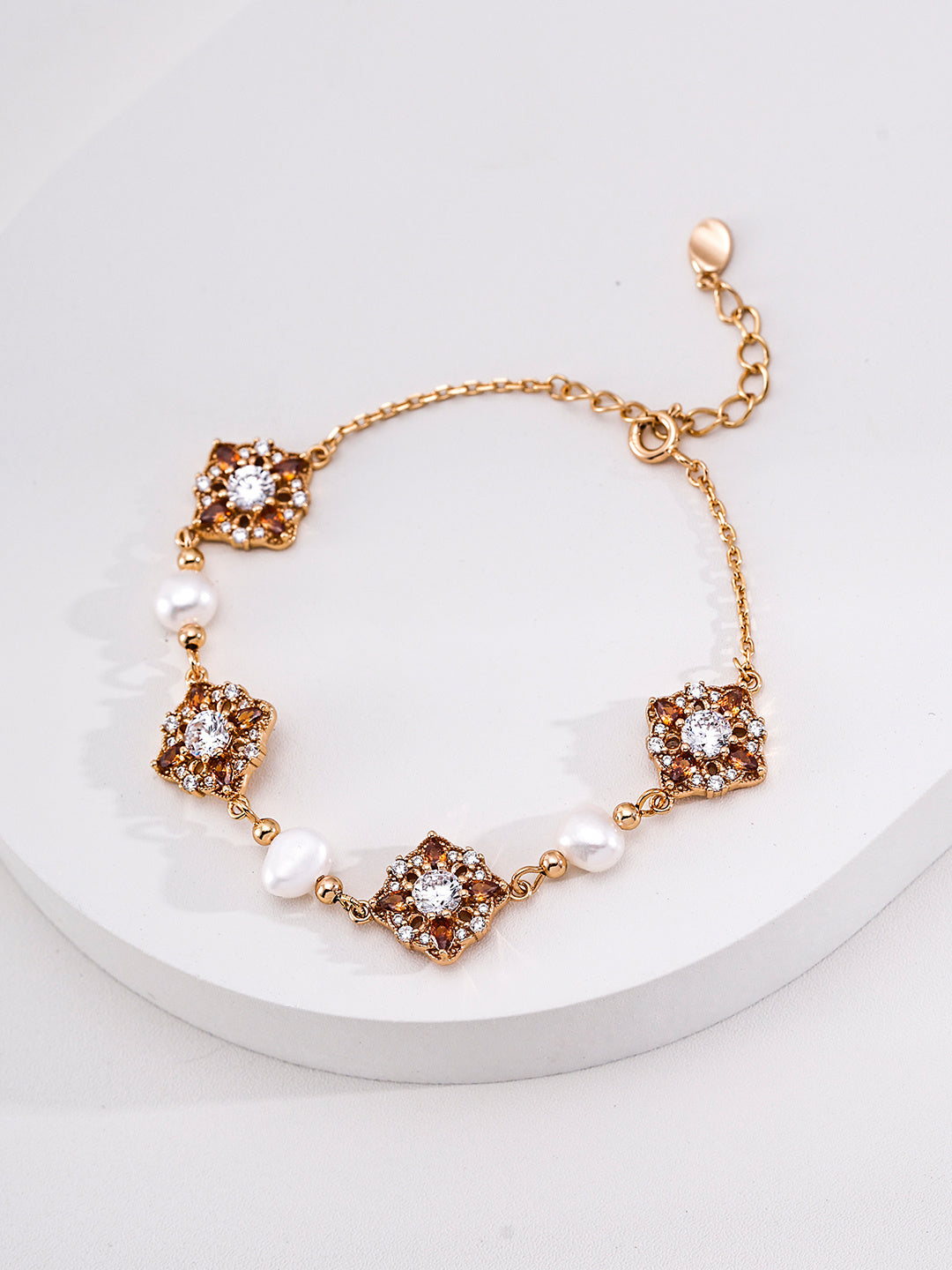 Auspicious Blossom Pearl Bracelet image 1