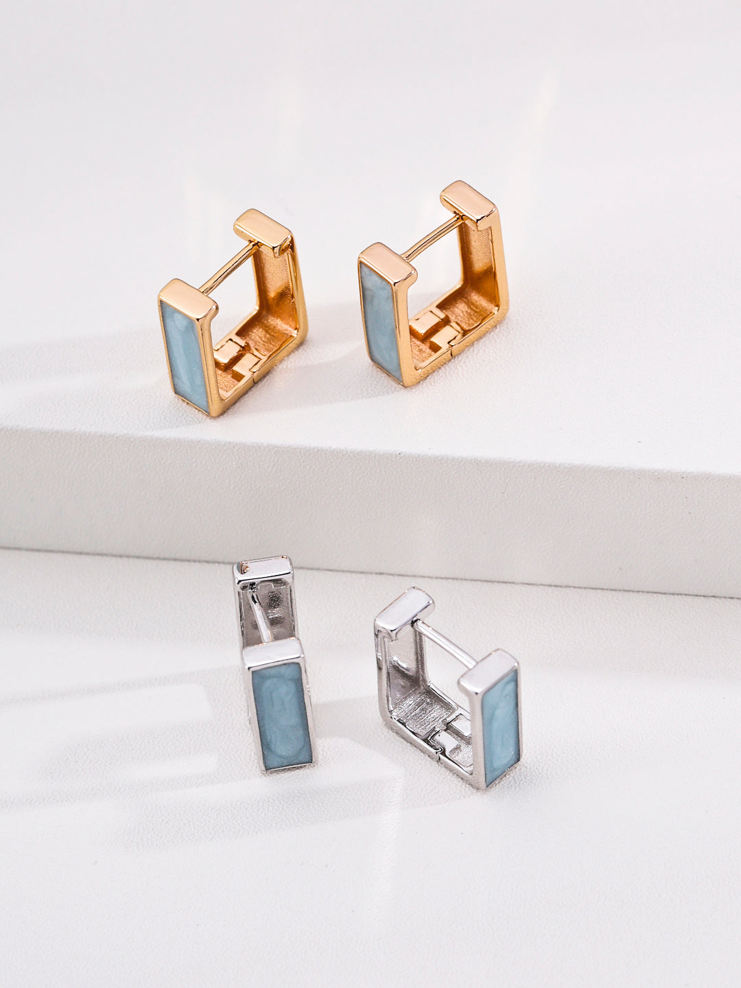 French Enamel Stud Earrings image 3