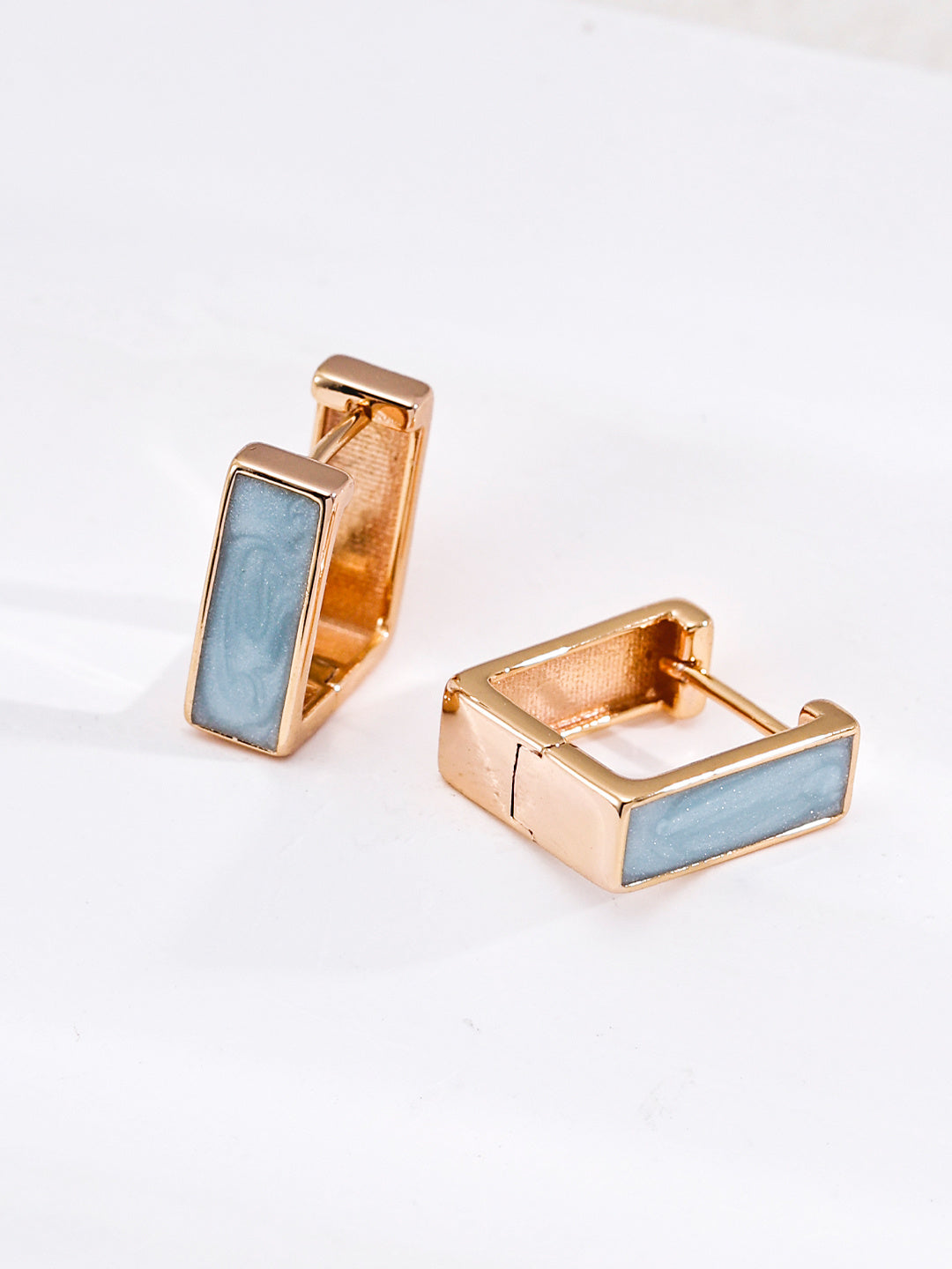 French Enamel Stud Earrings image 1