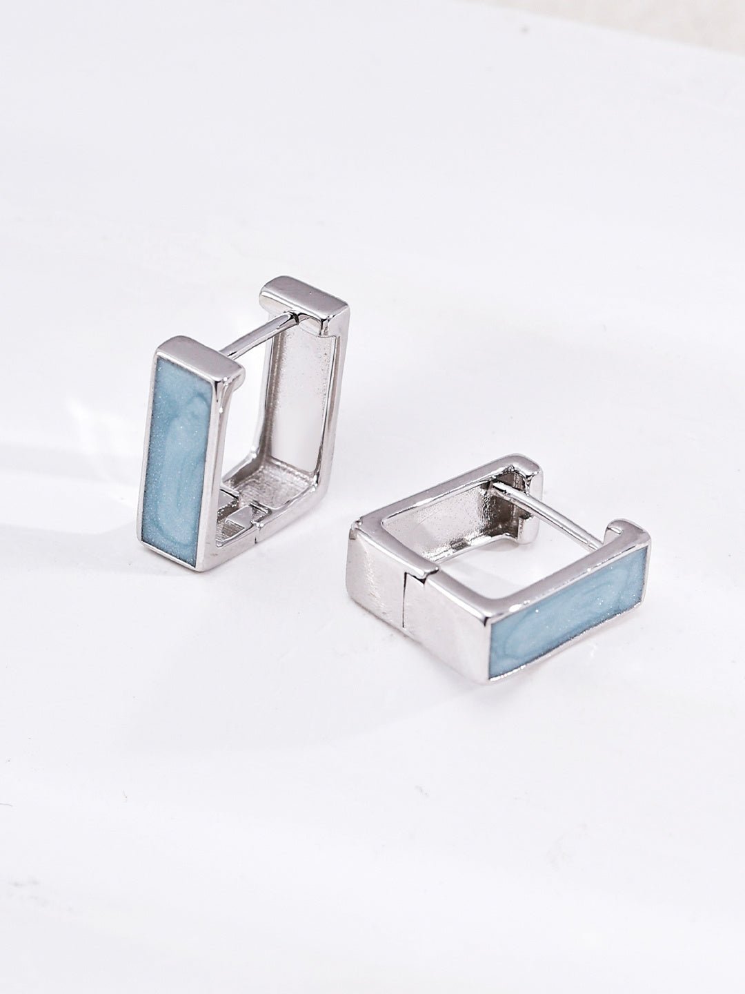 French Enamel Stud Earrings image 2