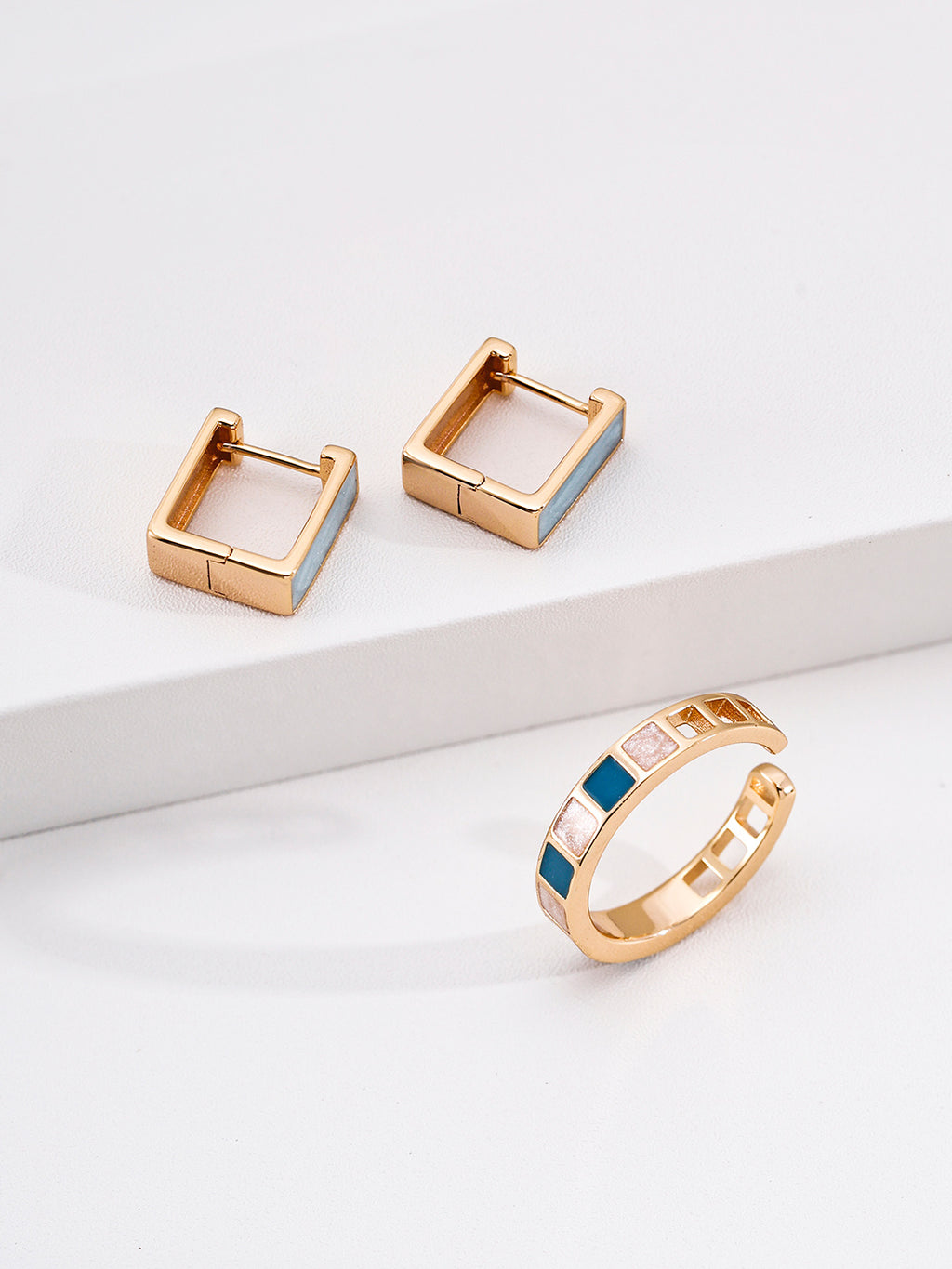 French Enamel Stud Earrings image 4