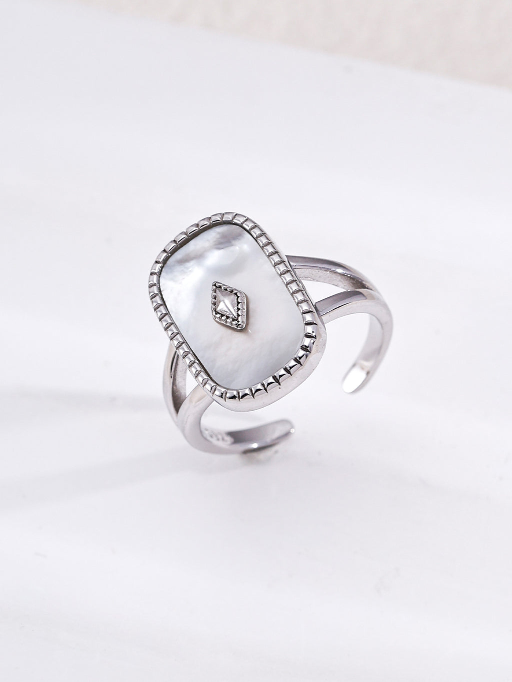 Lapis Lazuli & Mother-of-Pearl Signet Ring image 3