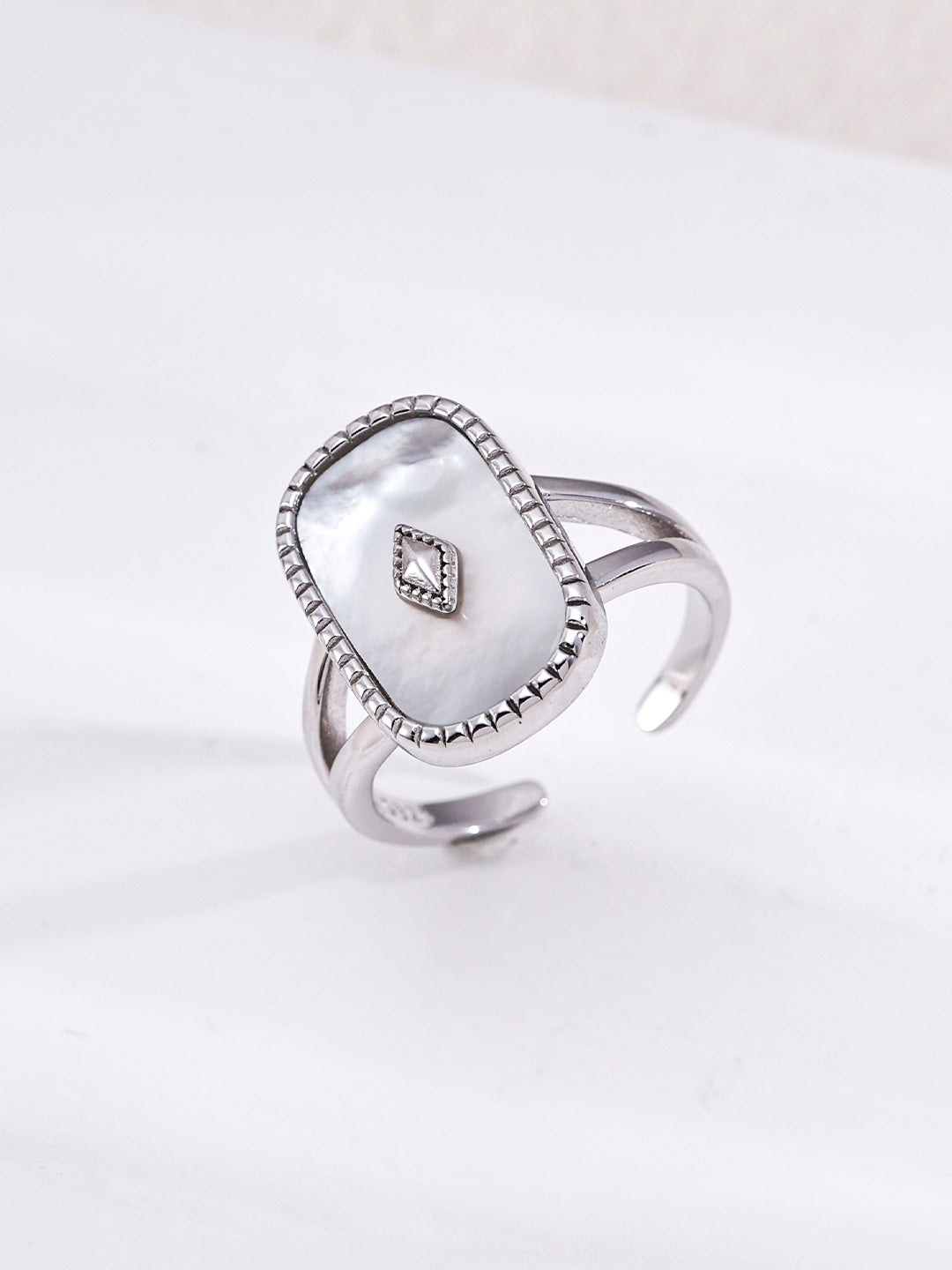 Lapis Lazuli & Mother-of-Pearl Signet Ring image 3