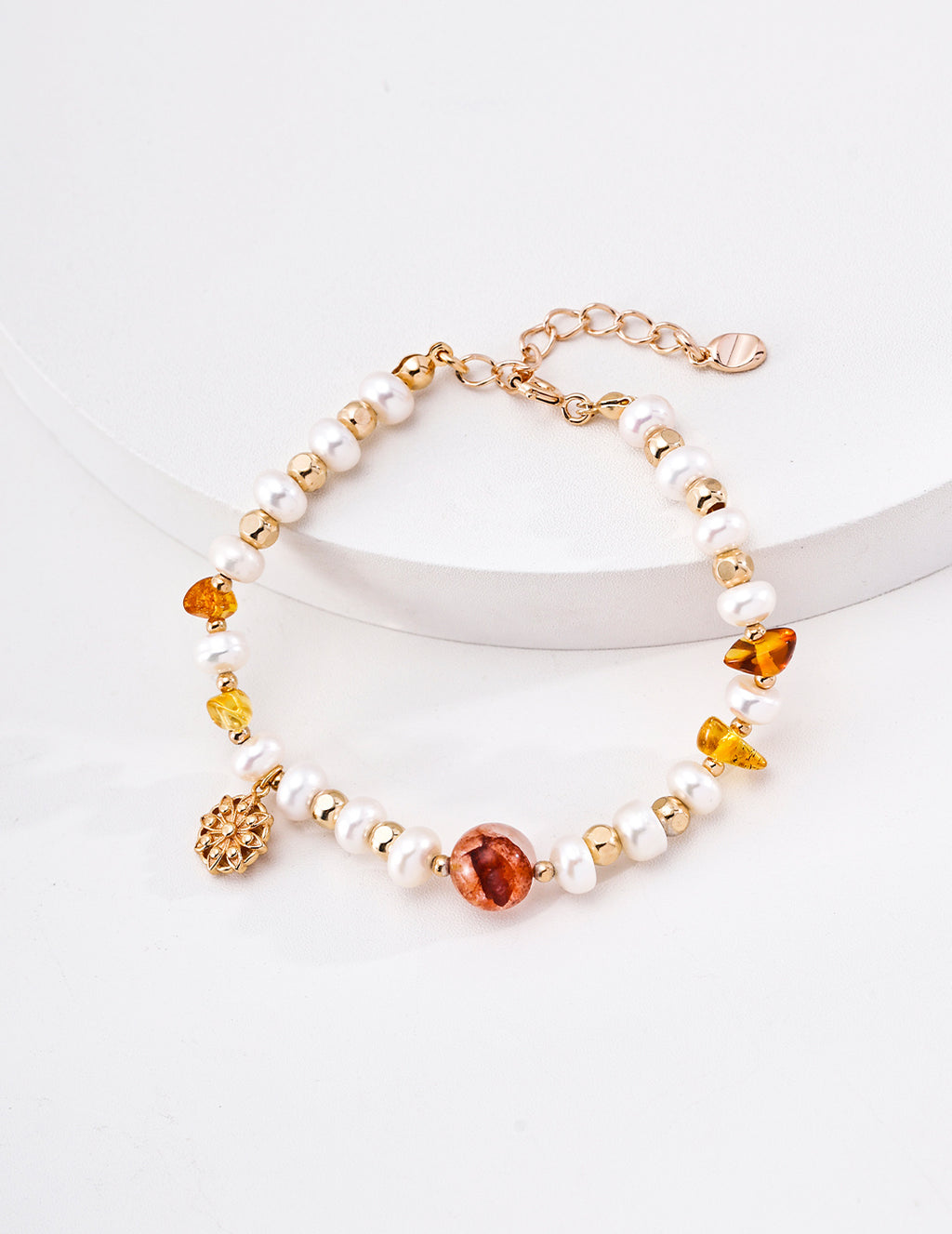 Pearl & Crystal Bracelet image 1