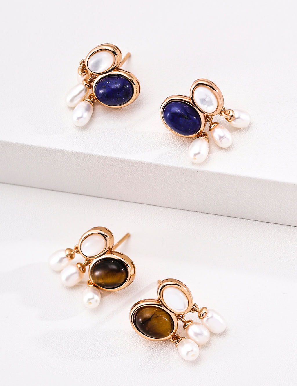 Lapis Lazuli & Tiger's Eye Gemstone Ring image 10