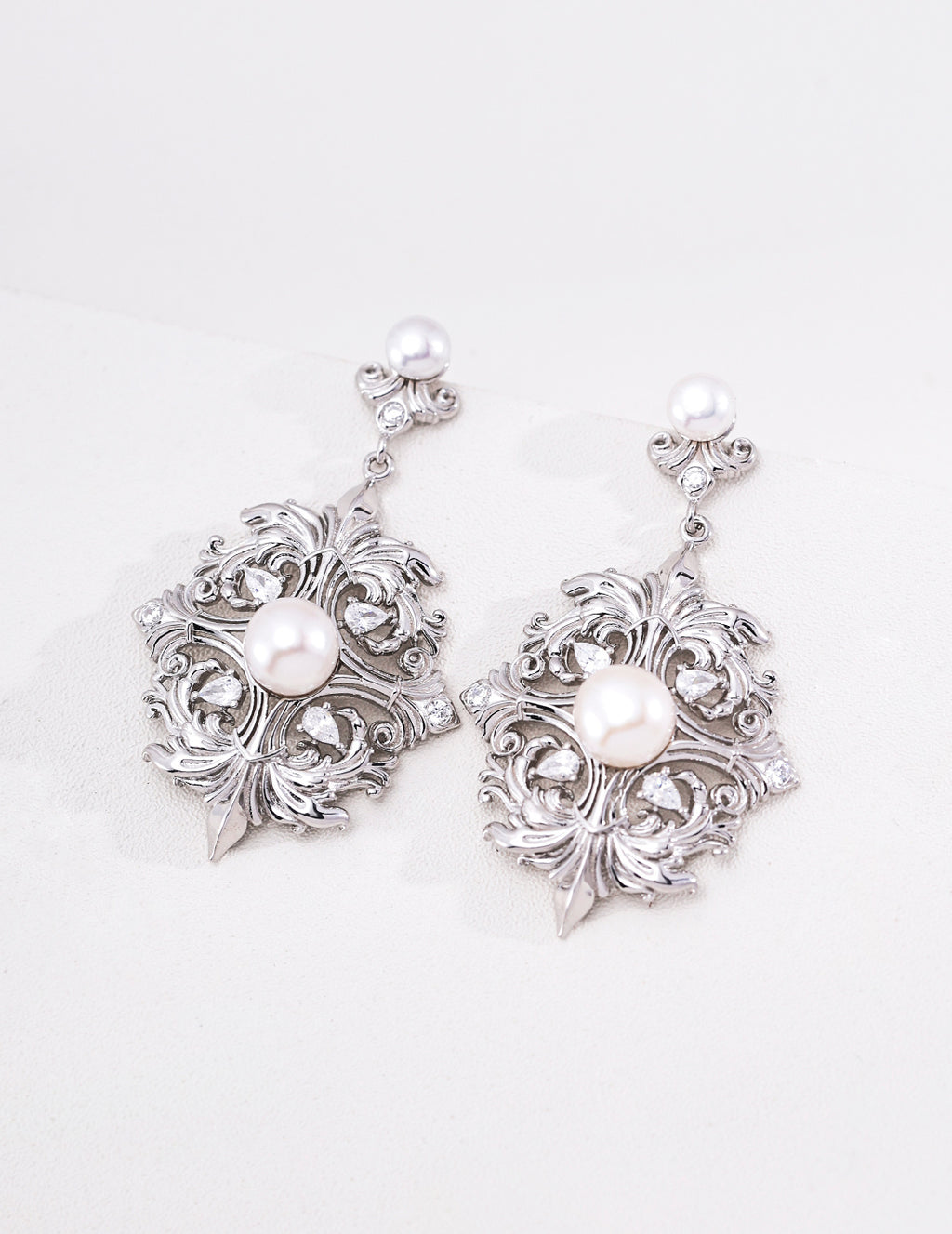 Rococo Pearl Drop Earrings image 2