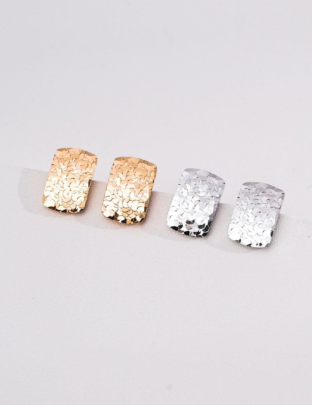 Hammered Dome Earrings image 5